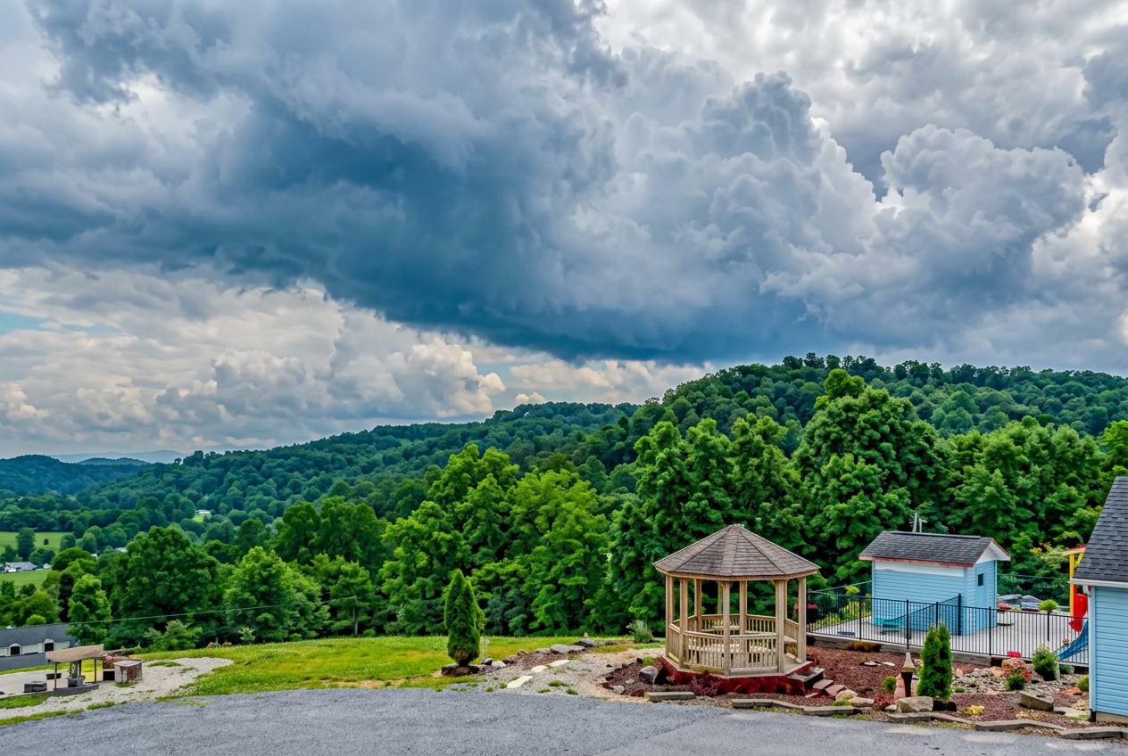 Mountain view from the property